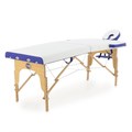 Массажный стол складной деревянный Med-Mos JF-AY01 (PW2.20.13A) 2-х секционный (светлая рама) PW2.20.13A